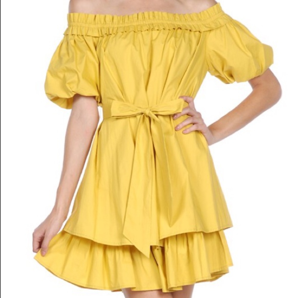Off shoulder Ruffle Dress